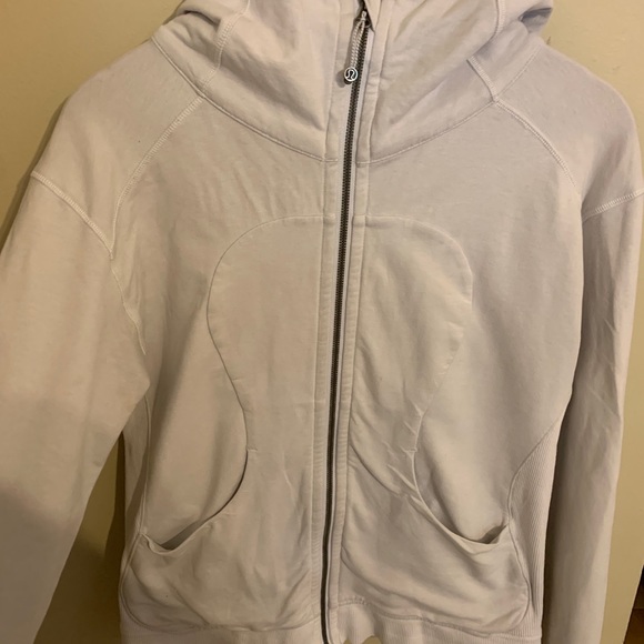 Lululemon White Scuba Hoodie - Picture 2 of 4